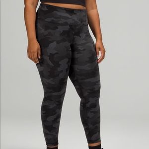 lululemon athletica Black Camo Leggings